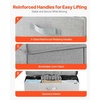 image:imageVEVOR Under Bed Storage with Lids 317 x 159 x 61 Inch 48L Large Underbed Clothes Storage Containers Low Profile Gray Under Bed Drawer Shoe Organizer Bins Box for Blanket Shoe Bedroom 2 PackA