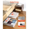 image:imageVEVOR Under Bed Storage with Lids 317 x 159 x 61 Inch 48L Large Underbed Clothes Storage Containers Low Profile Gray Under Bed Drawer Shoe Organizer Bins Box for Blanket Shoe Bedroom 2 PackA