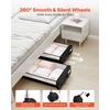 image:imageVEVOR Under Bed Storage with Wheels 360 x 181 x 73 inch Underbed Containers with Clear Lid Underbed Shoe Organizer Rolling Under the Bed Storage Bins for Clothes Shoes Blankets Bedroom 2 PackC