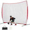 image:imageVEVOR Barricade Backstop NetMultiSport Barrier Netting with Carry Bagred