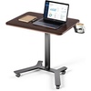 image:imageVEVOR Standing Desk Adjustable Height Mobile Stand Up Desk wCasters 282 x 205 in Small Computer Sit Stand Rolling Workstation wHook 33 lbs Capacity Foot Pedal Pneumatic Lift for Home Office