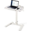 image:imageVEVOR Standing Desk Adjustable Height Mobile Stand Up Desk with Tilting Desktop 256 x 19 in Small Computer Sit Stand Workstation 33 lbs Capacity Pneumatic Lift for Home Office Fully Assembled