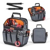 image:imageVEVOR Tool Bag 132 Inch 39Pocket Open Top Tool Pouch Portable Electrical Maintenance Toolbox Organizer Storage with Hard Plastic Base Adjustable Shoulder Strap for Professionals DIY amp Jobsite13 Open Top