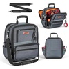 image:imageVEVOR Tool Bag 132 Inch 39Pocket Open Top Tool Pouch Portable Electrical Maintenance Toolbox Organizer Storage with Hard Plastic Base Adjustable Shoulder Strap for Professionals DIY amp Jobsite13 Regular