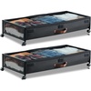 image:imageVEVOR Under Bed Storage with Lids 317 x 159 x 61 Inch 48L Large Underbed Clothes Storage Containers Low Profile Gray Under Bed Drawer Shoe Organizer Bins Box for Blanket Shoe Bedroom 2 PackD
