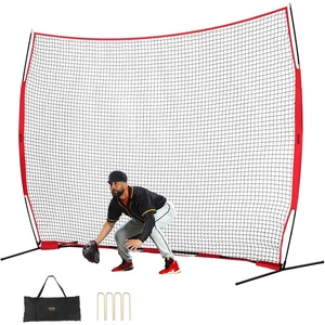 image:imageVEVOR Barricade Backstop NetMultiSport Barrier Netting with Carry Bagred