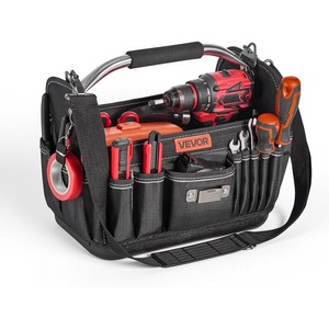 image:imageVEVOR Tool Bag 13 Inch 45Pocket Open Top Tool Tote Electrical Maintenance Toolbox Organizer Storage with Handle Adjustable Shoulder Strap Portable Toolbag for Professionals DIY amp Jobsite Use13 PC Base