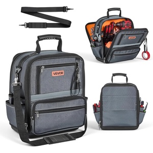 image:imageVEVOR Tool Bag 132 Inch 39Pocket Open Top Tool Pouch Portable Electrical Maintenance Toolbox Organizer Storage with Hard Plastic Base Adjustable Shoulder Strap for Professionals DIY amp Jobsite13 Regular