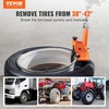image:imageVEVOR Manual Tire Bead Breaker 3842 Tires Changer Tool with Rubber Pad Protect Aluminum Alloy Hubs EasyOperated Tire Repair Tool for ATVsUTVs Tractors Trucks Cars Heavy Duty TiresOrangeBlack