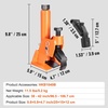 image:imageVEVOR Manual Tire Bead Breaker 3842 Tires Changer Tool with Rubber Pad Protect Aluminum Alloy Hubs EasyOperated Tire Repair Tool for ATVsUTVs Tractors Trucks Cars Heavy Duty TiresOrangeBlack