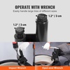 image:imageVEVOR Manual Tire Bead Breaker 3842 Tires Changer Tool with Rubber Pad Protect Aluminum Alloy Hubs EasyOperated Tire Repair Tool for ATVsUTVs Tractors Trucks Cars Heavy Duty Tiresfor Regular Tire