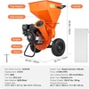 image:imageVEVOR Wood Chipper Shredder Mulcher 7HP Heavy Duty Gas Powered Engine 2 Max Diameter 212cc 41 kW 4Stroke 3in1 Woodchipper Fast Chipping Chopping for Forestry Gardens EPA Certified7HP Wood Chipper