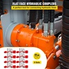 image:imageBestauto Skid Steer Hydraulic Quick Connect 12 Body Hydraulic Coupler 12 NPT Hydraulic Coupling Quick Connect 2 Pairs Hydraulic Quick Coupler 276 MPa ISO 16028 8 PairsGray