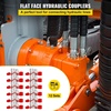 image:imageBestauto Skid Steer Hydraulic Quick Connect 12 Body Hydraulic Coupler 12 NPT Hydraulic Coupling Quick Connect 2 Pairs Hydraulic Quick Coupler 276 MPa ISO 16028 8 PairsGray