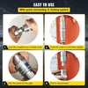 image:imageBestauto Skid Steer Hydraulic Quick Connect 12 Body Hydraulic Coupler 12 NPT Hydraulic Coupling Quick Connect 2 Pairs Hydraulic Quick Coupler 276 MPa ISO 16028 8 PairsGray