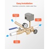 image:imageVEVOR 1 x 11 Well Pressure Tank Tee Kit with 3050PSI Switch 8Pieces Pure Brass Pressure Tank Installation Kit for Water Well 1 in Gate Valve Included Fit Most tanks with Diameter up to 16 in3050Ball Valve