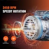 image:imageVEVOR 37HP Air Compressor Motor 3450RPM Electric Motor 230V 172 Amps 58 Keyed Shaft 56 Frame 188 Shaft Length Single Phase CCWCW Rotation Factory Setting is CCW1