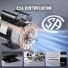 image:imageVEVOR 37HP Air Compressor Motor 3450RPM Electric Motor 230V 172 Amps 58 Keyed Shaft 56 Frame 188 Shaft Length Single Phase CCWCW Rotation Factory Setting is CCW1