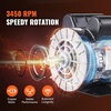 image:imageVEVOR 37HP Air Compressor Motor 3450RPM Electric Motor 230V 172 Amps 58 Keyed Shaft 56 Frame 188 Shaft Length Single Phase CCWCW Rotation Factory Setting is CCW1