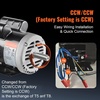 image:imageVEVOR 37HP Air Compressor Motor 3450RPM Electric Motor 230V 172 Amps 58 Keyed Shaft 56 Frame 188 Shaft Length Single Phase CCWCW Rotation Factory Setting is CCW1
