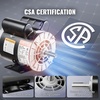 image:imageVEVOR 37HP Air Compressor Motor 3450RPM Electric Motor 230V 172 Amps 58 Keyed Shaft 56 Frame 188 Shaft Length Single Phase CCWCW Rotation Factory Setting is CCW1