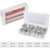 image:imageVEVOR 64 PCS BSPP Hydraulic Fittings Hydraulic Cap and Plug Kit with Precision Threading Galvanized Steel Heavy Duty Hydraulic Fitting Adapter Kit Dash Sizes 040608101216BSPP