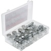 image:imageVEVOR 64 PCS BSPP Hydraulic Fittings Hydraulic Cap and Plug Kit with Precision Threading Galvanized Steel Heavy Duty Hydraulic Fitting Adapter Kit Dash Sizes 040608101216BSPP