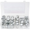 image:imageVEVOR 64 PCS BSPP Hydraulic Fittings Hydraulic Cap and Plug Kit with Precision Threading Galvanized Steel Heavy Duty Hydraulic Fitting Adapter Kit Dash Sizes 040608101216BSPP