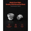 image:imageVEVOR 64 PCS BSPP Hydraulic Fittings Hydraulic Cap and Plug Kit with Precision Threading Galvanized Steel Heavy Duty Hydraulic Fitting Adapter Kit Dash Sizes 040608101216DIN