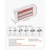 image:imageVEVOR 64 PCS BSPP Hydraulic Fittings Hydraulic Cap and Plug Kit with Precision Threading Galvanized Steel Heavy Duty Hydraulic Fitting Adapter Kit Dash Sizes 040608101216BSPP