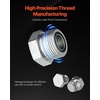 image:imageVEVOR 64 PCS BSPP Hydraulic Fittings Hydraulic Cap and Plug Kit with Precision Threading Galvanized Steel Heavy Duty Hydraulic Fitting Adapter Kit Dash Sizes 040608101216BSPP