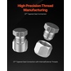 image:imageVEVOR 72 PCS JIC Hydraulic Fittings Heavy Duty Master Industrial Hydraulic Cap and Plug Hose Tube and Pipe Fitting Kit Cap and Plug Kit Precision Threading in 37 Dash Sizes 4 6 8 10 12 16JIC