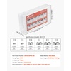 image:imageVEVOR 72 PCS JIC Hydraulic Fittings Heavy Duty Master Industrial Hydraulic Cap and Plug Hose Tube and Pipe Fitting Kit Cap and Plug Kit Precision Threading in 37 Dash Sizes 4 6 8 10 12 16ORFS