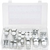 image:imageVEVOR 72 PCS JIC Hydraulic Fittings Heavy Duty Master Industrial Hydraulic Cap and Plug Hose Tube and Pipe Fitting Kit Cap and Plug Kit Precision Threading in 37 Dash Sizes 4 6 8 10 12 16JIC