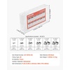 image:imageVEVOR 72 PCS JIC Hydraulic Fittings Heavy Duty Master Industrial Hydraulic Cap and Plug Hose Tube and Pipe Fitting Kit Cap and Plug Kit Precision Threading in 37 Dash Sizes 4 6 8 10 12 16JIC