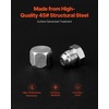 image:imageVEVOR 72 PCS JIC Hydraulic Fittings Heavy Duty Master Industrial Hydraulic Cap and Plug Hose Tube and Pipe Fitting Kit Cap and Plug Kit Precision Threading in 37 Dash Sizes 4 6 8 10 12 16JIC