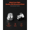 image:imageVEVOR 72 PCS JIC Hydraulic Fittings Heavy Duty Master Industrial Hydraulic Cap and Plug Hose Tube and Pipe Fitting Kit Cap and Plug Kit Precision Threading in 37 Dash Sizes 4 6 8 10 12 16ORFS