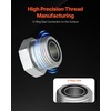 image:imageVEVOR 72 PCS JIC Hydraulic Fittings Heavy Duty Master Industrial Hydraulic Cap and Plug Hose Tube and Pipe Fitting Kit Cap and Plug Kit Precision Threading in 37 Dash Sizes 4 6 8 10 12 16ORFS