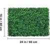 image:imageVEVOR Artificial Boxwood Panel 24pcs 20 x 20 in Green Fake Grass Wall12pcs