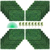image:imageVEVOR Artificial Boxwood Panel 24pcs 20 x 20 in Green Fake Grass Wall24pcs