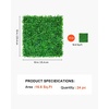 image:imageVEVOR Artificial Boxwood Panel 24pcs 20 x 20 in Green Fake Grass Wall24pcs