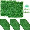 image:imageVEVOR Artificial Boxwood Panel 24pcs 20 x 20 in Green Fake Grass Wall48pcs