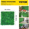 image:imageVEVOR Artificial Boxwood Panel 24pcs 20 x 20 in Green Fake Grass WallCeleste Y Blanco