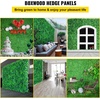 image:imageVEVOR Artificial Boxwood Panel 24pcs 20 x 20 in Green Fake Grass WallCeleste Y Blanco