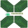 image:imageVEVOR Artificial Boxwood Panel 24pcs 20 x 20 in Green Fake Grass WallGreen