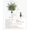 image:imageVEVOR Artificial Dracaena Tree 5 ft Fake Palm Tropical Plants with White Tall Planter Faux Floor Silk Plant in Pot Large Trees for Home Office Living Room Decor House Warming Indoor OutdoorAreca Palms