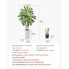 image:imageVEVOR Artificial Dracaena Tree 5 ft Fake Palm Tropical Plants with White Tall Planter Faux Floor Silk Plant in Pot Large Trees for Home Office Living Room Decor House Warming Indoor OutdoorDracaena Tree