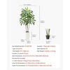 image:imageVEVOR Artificial Dracaena Tree 5 ft Fake Palm Tropical Plants with White Tall Planter Faux Floor Silk Plant in Pot Large Trees for Home Office Living Room Decor House Warming Indoor OutdoorDracaena Tree