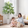image:imageVEVOR Artificial Dracaena Tree 5 ft Fake Palm Tropical Plants with White Tall Planter Faux Floor Silk Plant in Pot Large Trees for Home Office Living Room Decor House Warming Indoor OutdoorDracaena Tree