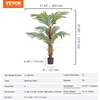 image:imageVEVOR Artificial Dracaena Tree 5 ft Fake Palm Tropical Plants with White Tall Planter Faux Floor Silk Plant in Pot Large Trees for Home Office Living Room Decor House Warming Indoor OutdoorPalm